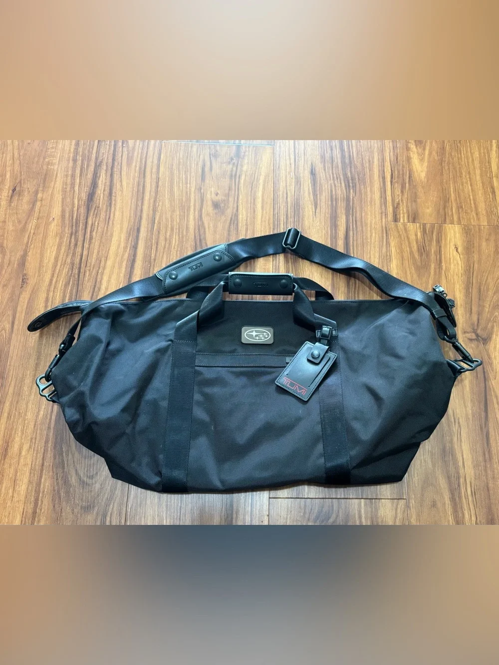 TUMI x Subaru Travel Satchel Double Ballistic Duffle Bag Nylon Black 22249DE